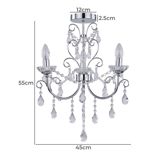 3 arm on sale light fitting